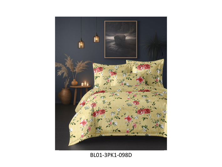 BLISS 180 TC 100%
COTTON KING SIZE DOUBLE BEDSHEET
SET
