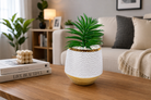 Premium Artificial Decorative Flower Pot Home Decor, Decorative Home Item / Tabletop Statue / Luxury Flower Showpiece for Living Room, Office & Gifting