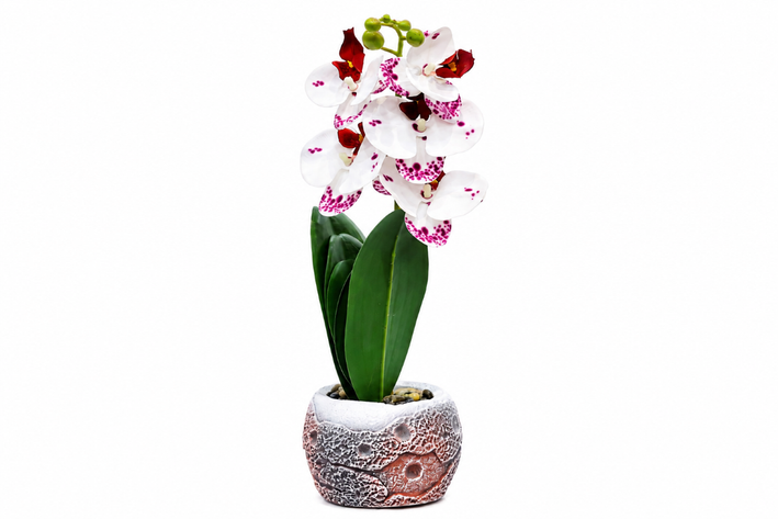 Premium Artificial Decorative Flower Pot Home Decor, Decorative Home Item / Tabletop Statue / Luxury Flower Showpiece for Living Room, Office & Gifting