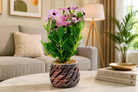 Premium Artificial Eye-Catching Flower Pot Home Decor, Decorative Home Item / Tabletop Statue / Luxury Flower Showpiece for Living Room, Office & Gifting