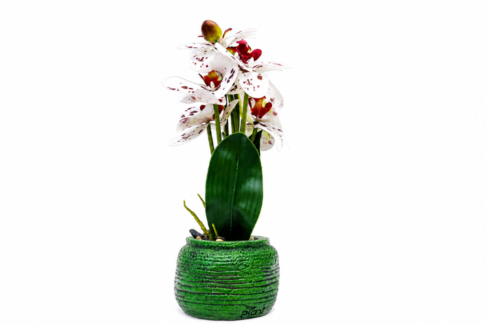 Premium Artificial Stunning Flower Pot Home Decor, Decorative Home Item / Tabletop Statue / Luxury Flower Showpiece for Living Room, Office & Gifting