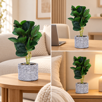Premium Artificial Graceful Flower Pot Home Decor, Decorative Home Item / Tabletop Statue / Luxury Flower Showpiece for Living Room, Office & Gifting