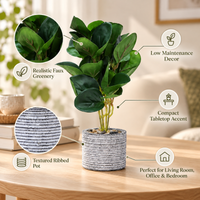 Premium Artificial Graceful Flower Pot Home Decor, Decorative Home Item / Tabletop Statue / Luxury Flower Showpiece for Living Room, Office & Gifting