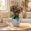 Premium Artificial Graceful Flower Pot Home Decor, Decorative Home Item / Tabletop Statue / Luxury Flower Showpiece for Living Room, Office & Gifting