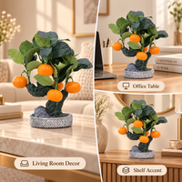 Premium Artificial Beautiful Flower Pot Home Decor, Decorative Home Item / Tabletop Statue / Luxury Flower Showpiece for Living Room, Office & Gifting