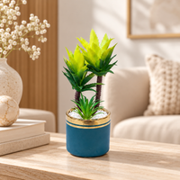 Premium Artificial Beautiful Flower Pot Home Decor, Decorative Home Item / Tabletop Statue / Luxury Flower Showpiece for Living Room, Office & Gifting