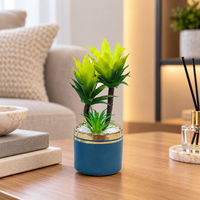 Premium Artificial Beautiful Flower Pot Home Decor, Decorative Home Item / Tabletop Statue / Luxury Flower Showpiece for Living Room, Office & Gifting