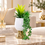 Premium Artificial Beautiful Flower Pot Home Decor, Decorative Home Item / Tabletop Statue / Luxury Flower Showpiece for Living Room, Office & Gifting