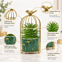 Premium Artificial Beautiful Flower Pot Home Decor, Decorative Home Item / Tabletop Statue / Luxury Flower Showpiece for Living Room, Office & Gifting