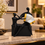 Anupam Premium Abstract Musician Duo with Accordion Showpiece | Black, Gold & White Modern Home Décor Figurine