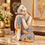 Anupam Premium Serene Resting Buddha Decorative Showpiece | Gold & Silver Finish Home Decor Statue