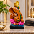 Anupam Premium Lord Ganesha Decorative Idol with Blessing Pose | Premium Multicolor Ganpati Showpiece for Home & Office Decor