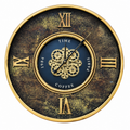 Anupam Luxury Black & Gold Gear Design Wall Clock with Roman Numerals | Premium Decorative Statement Clock