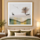 Anupam Premium 3D Embossed Deer Landscape Golden Metal Framed Painting | Wall Paintings Photo Frame for Home Decor Gift Items– 31 x 31 Inch