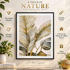 Anupam Premium 3D Embossed Tropical Leaf Metal Frame Painting | Wall Painting Home Decor Gift Items– 20 x 16 Inch