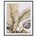 Anupam Premium 3D Embossed Tropical Leaf Metal Frame Painting | Wall Painting Home Decor Gift Items– 20 x 16 Inch