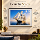 Anupam Premium 3D Embossed Sailing Ship Metal Frame Painting | Wall Painting Home Decor Gift Items– 28 x 20 Inch