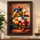 Anupam Premium Floral Bouquet Metal Framed Wall Painting – 18 x 26 Inch Elegant Flower Wall Art for Living Room & Home Decor