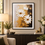 Anupam Premium 3D Embossed White Floral Metal Frame Painting | Wall Painting Photo Frame for Home Decor Gift Items– 20 x 16 Inch