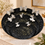 Anupam Premium Black Decorative Tray Set with Silver Butterfly Accents | Luxury Serving & Display Trays | Best Gift Items