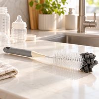 Anupam Premium Bottle & Container Cleaning Brush with Long Handle | Multipurpose Bottle Scrubber for Water Bottles, Jars, Baby Bottles & Kitchen Containers