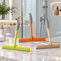Anupam Premium Bathroom Glass Cleaning Wiper with Long Handle | Multipurpose Shower Squeegee for Mirror, Tiles, Kitchen & Window Cleaning