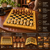 Anupam Premium Wooden Chess Set with Classic Chess Board & Complete Pieces | Strategy Board Game for Adults, Kids, Family & Gifting