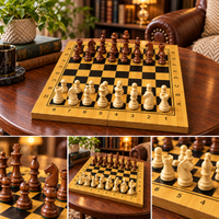 Anupam Premium Wooden Chess Set with Classic Chess Board & Complete Pieces | Strategy Board Game for Adults, Kids, Family & Gifting