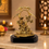 Premium Golden Radha Krishna Idol Under Tree with Peacock Design | Decorative Murti for Home, Mandir & Gifting