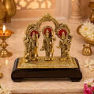 Premium Golden Lord Rama Darbar Idol Set | Ram, Lakshman & Sita Decorative Murti for Home Mandir