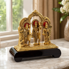 Premium Golden Lord Rama Darbar Idol Set | Ram, Lakshman & Sita Decorative Murti for Home Mandir