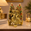 Premium Radha Krishna Decorative Idol with Peacock & Floral Design | Gold Finish Spiritual Home Decor