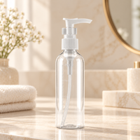 Anupam Transparent Refillable Pump Dispenser Bottles 200ml for Hand Wash, Lotion, Shampoo & Sanitizer – Pack of 4