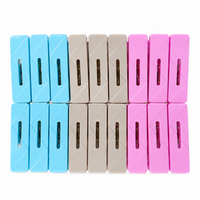 Anupam Heavy Duty Plastic Cloth Drying Clips with Strong Grip for Laundry, Balcony, Terrace & Daily Home Use – Pack of 18
