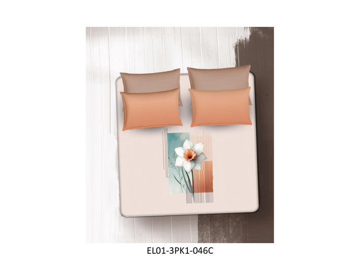 DIGITAL
ELEGANCE 210 TC 100%
COTTON KING SIZE DOUBLE BEDSHEET
SET