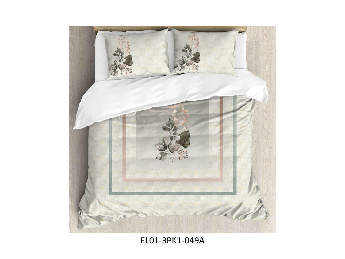 DIGITAL
ELEGANCE 210 TC 100%
COTTON KING SIZE DOUBLE BEDSHEET
SET