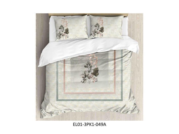 DIGITAL
ELEGANCE 210 TC 100%
COTTON KING SIZE DOUBLE BEDSHEET
SET