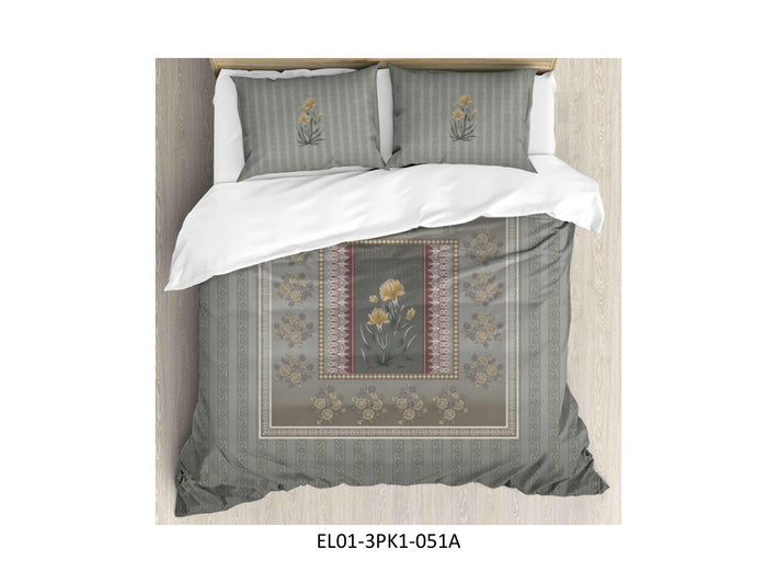 DIGITAL
ELEGANCE 210 TC 100%
COTTON KING SIZE DOUBLE BEDSHEET
SET