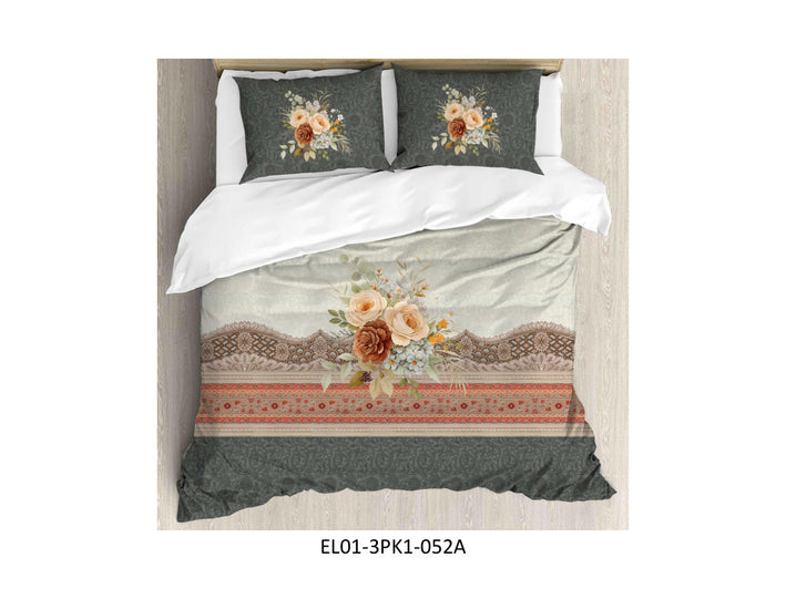 DIGITAL
ELEGANCE 210 TC 100%
COTTON KING SIZE DOUBLE BEDSHEET
SET