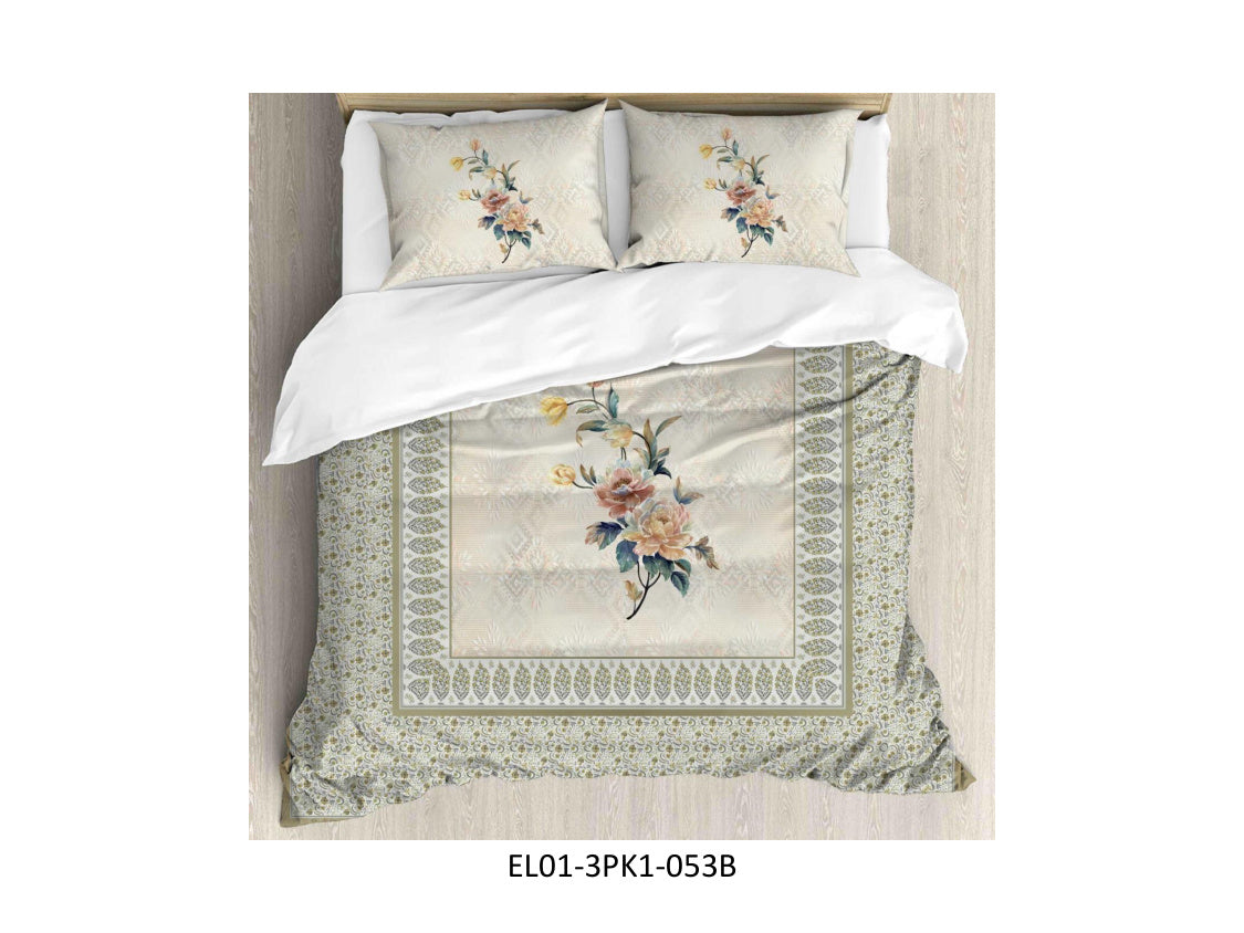DIGITAL
ELEGANCE 210 TC 100%
COTTON KING SIZE DOUBLE BEDSHEET
SET