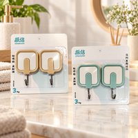 Anupam Strong Self Adhesive Wall Hooks for Bathroom, Kitchen, Keys, Towels & Daily Home Organization – Pack of 4