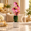 Premium Artificial Beautiful Flower Pot Home Decor, Decorative Home Item / Tabletop Statue / Luxury Flower Showpiece for Living Room, Office & Gifting