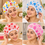Anupam Reusable Waterproof Printed Shower Caps for Women with Elastic Edge, Hair Protection Bath Cap – Pack of 4
