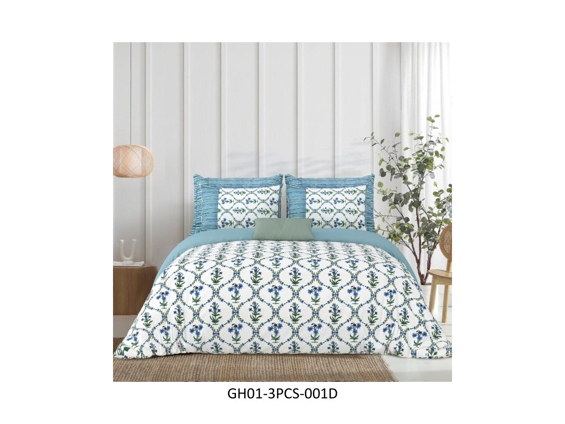 GHARANA 120 TC
COTTON DOUBLE BEDSHEET SET