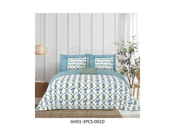GHARANA 120 TC
COTTON DOUBLE BEDSHEET SET