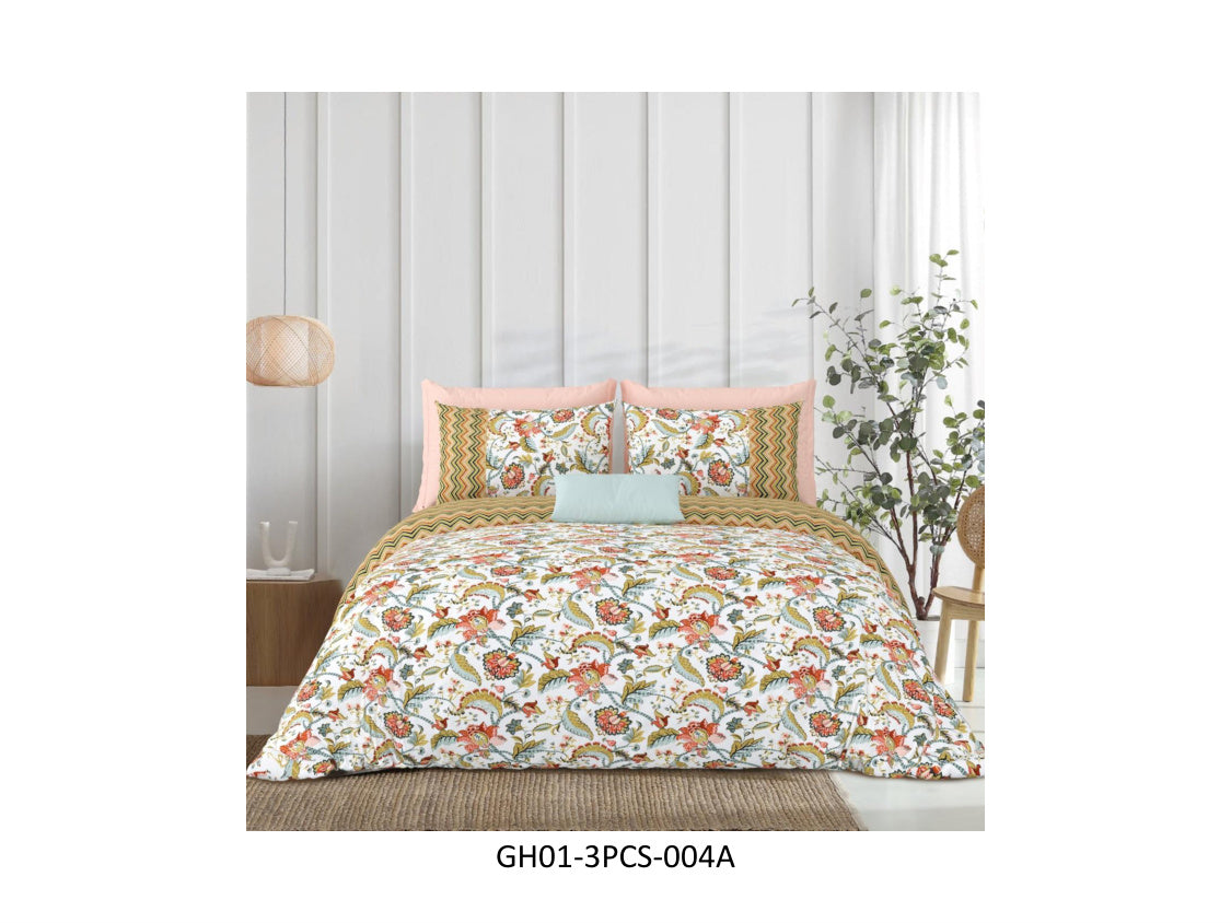 GHARANA 120 TC
COTTON DOUBLE BEDSHEET SET