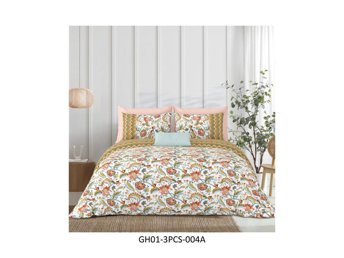 GHARANA 120 TC
COTTON DOUBLE BEDSHEET SET
