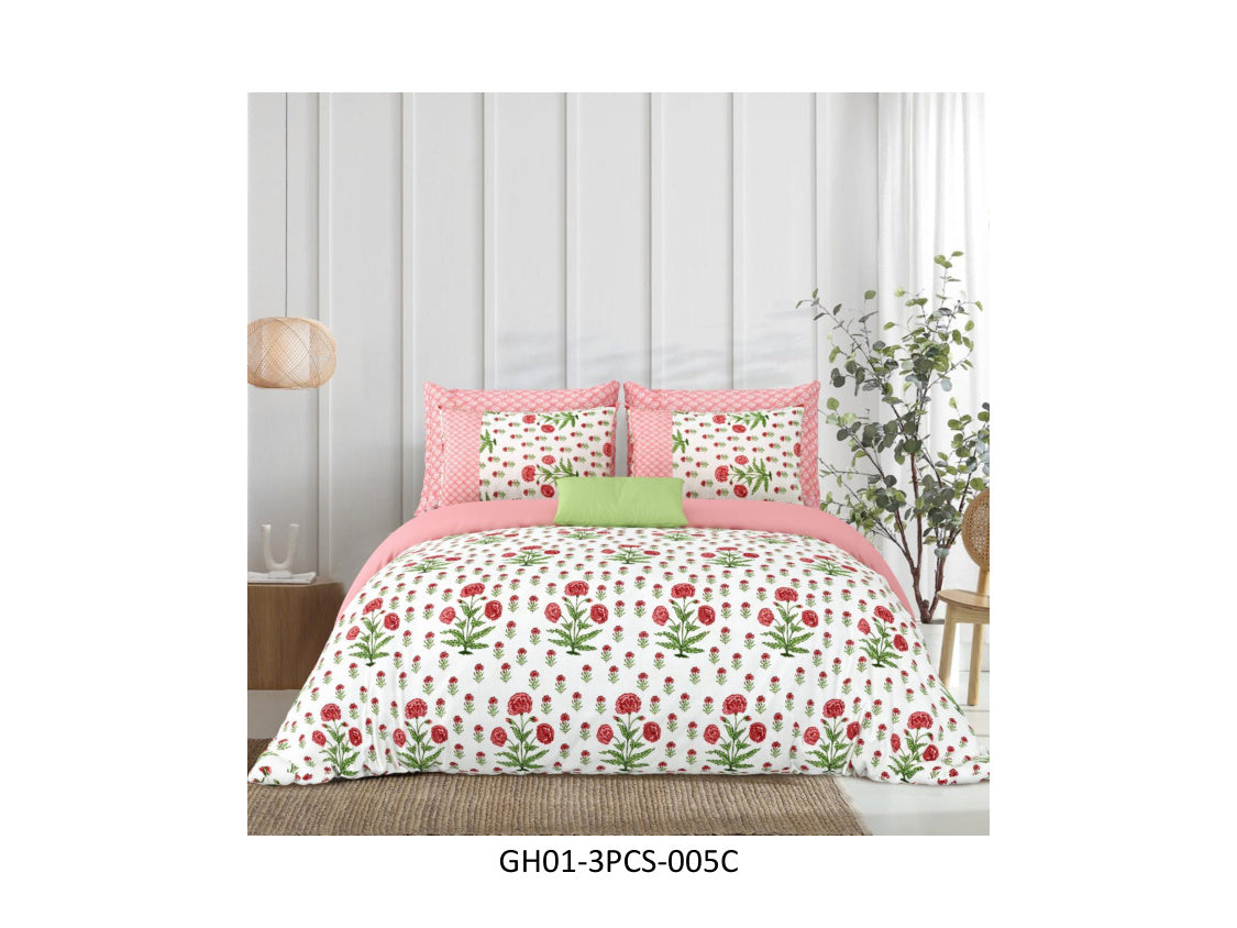 GHARANA 120 TC
COTTON DOUBLE BEDSHEET SET