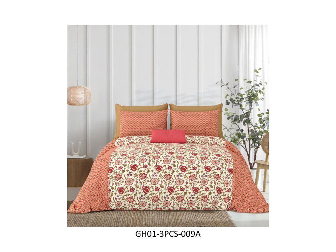 GHARANA 120 TC
COTTON DOUBLE BEDSHEET SET