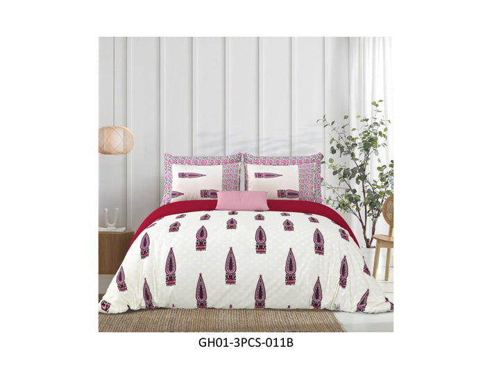 GHARANA 120 TC
COTTON DOUBLE BEDSHEET SET